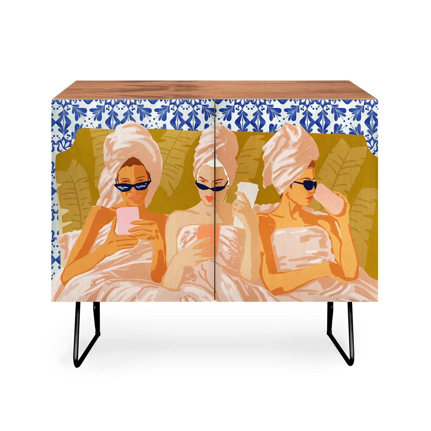 83 oranges ladies only club cabinet credenza