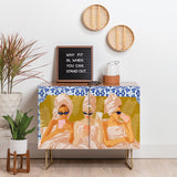 83 oranges ladies only club cabinet credenza