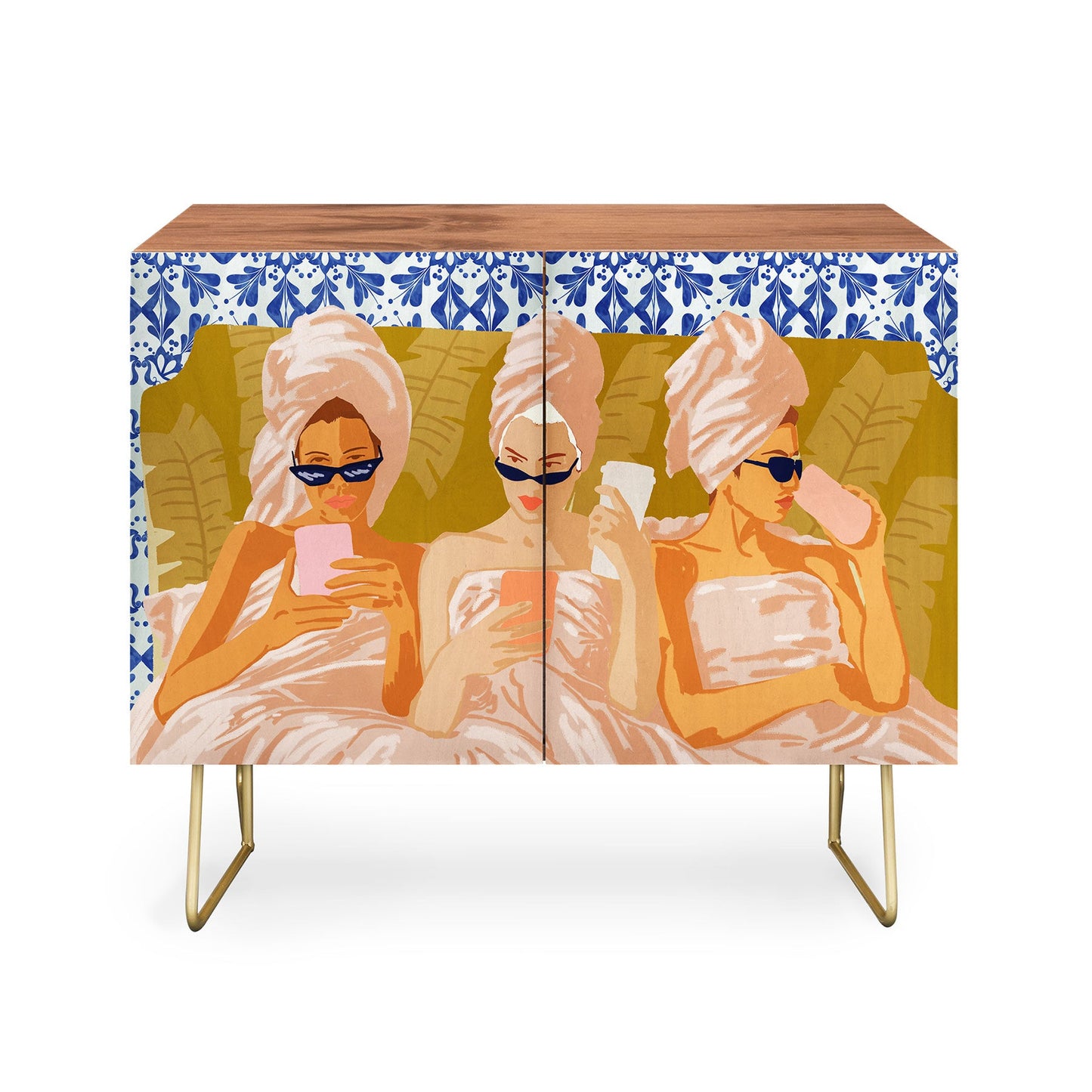83 oranges ladies only club cabinet credenza