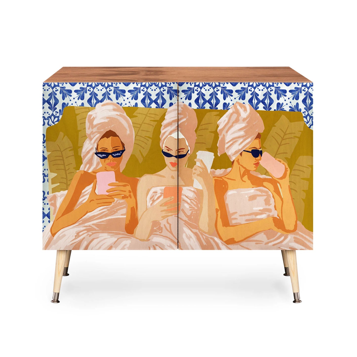 83 oranges ladies only club cabinet credenza
