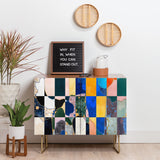 83 oranges luxe checkerboard cabinet credenza
