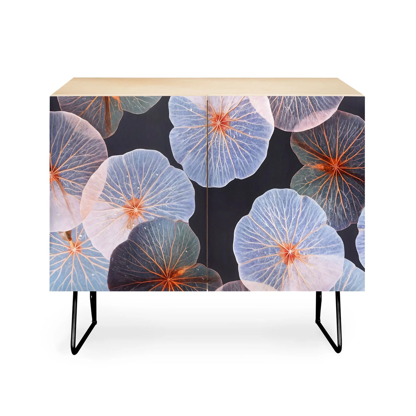 83 oranges translucence cabinet credenza