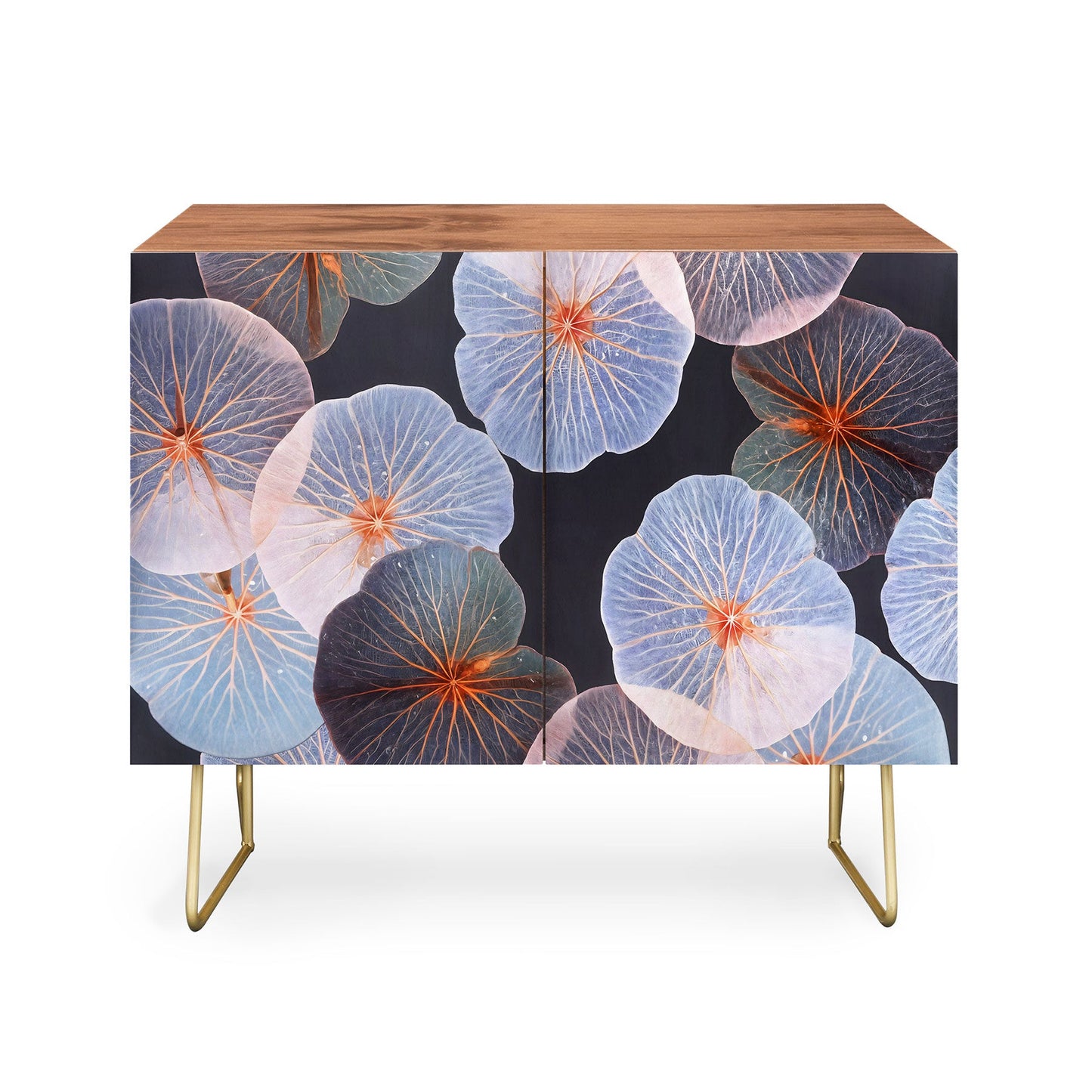 83 oranges translucence cabinet credenza