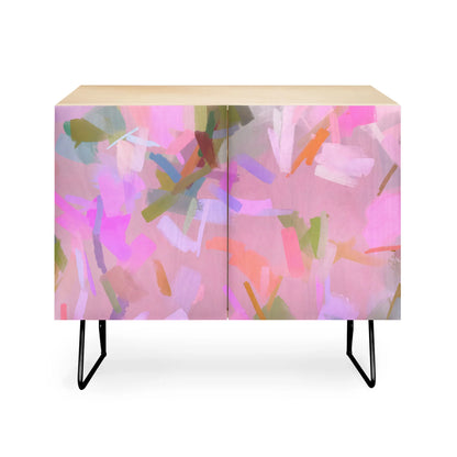 83 oranges whispers in pink cabinet credenza