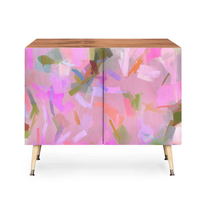 83 oranges whispers in pink cabinet credenza
