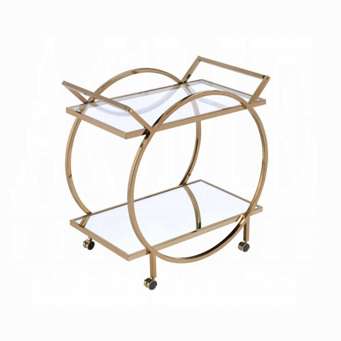 Elegant Traverse Serving Bar Cart