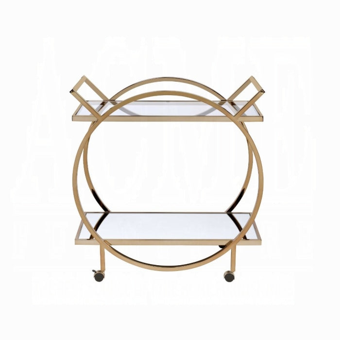 Elegant Traverse Serving Bar Cart