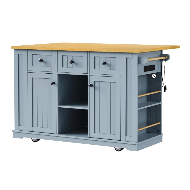 Kitchen Island with Internal Racks