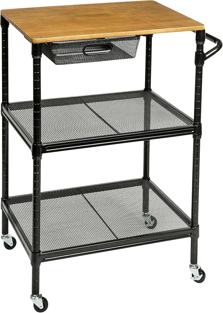 Honey Can Do Rolling Versatile Kitchen Bar Cart