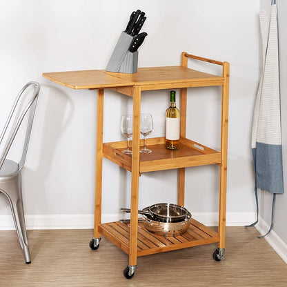 Honey Can Do Multipurpose Bamboo Kitchen Cart