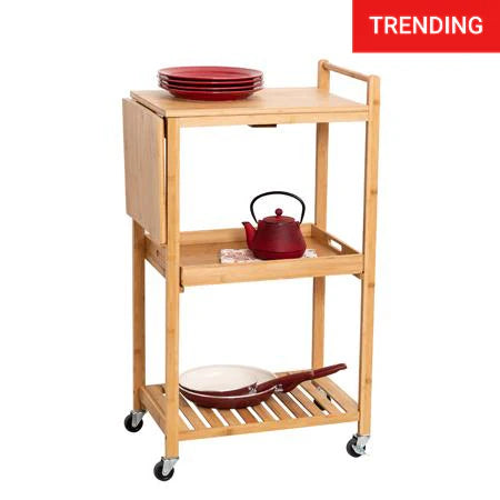 Honey Can Do Multipurpose Bamboo Kitchen Cart