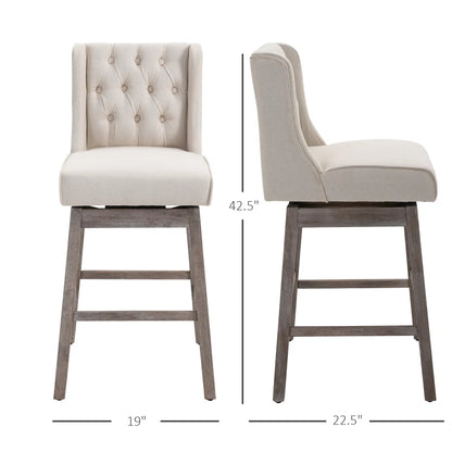 HOMCOM Bar Height Bar Stools Set