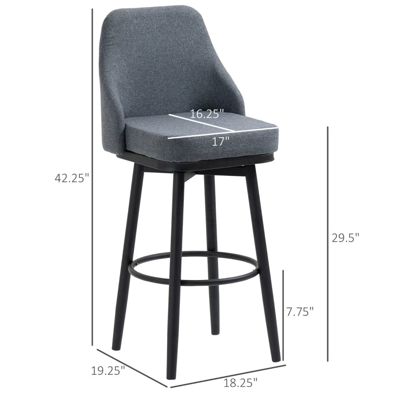HOMCOM Modern Bar Stools