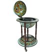 Sixteenth Century Cielo Blue Globe Bar Cabinet