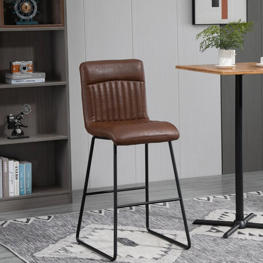 HOMCOM 30" Industrial Bar Stool