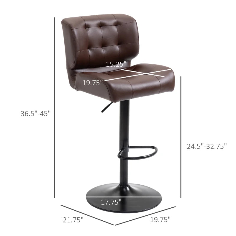 HOMCOM Bar Height Bar Stools Set