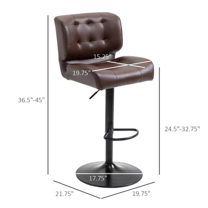 HOMCOM Bar Height Bar Stools Set