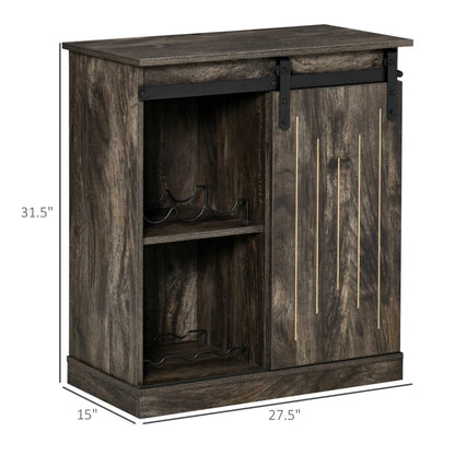 HOMCOM Industrial Wine Cabinet