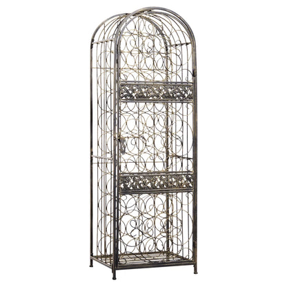 HOMCOM 45 Bottle Wrought Iron Wine Rack