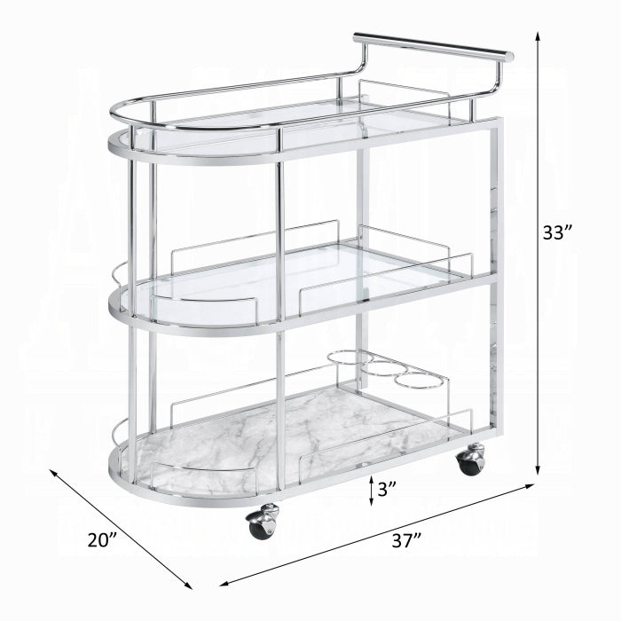 Inyo Serving Bar Cart