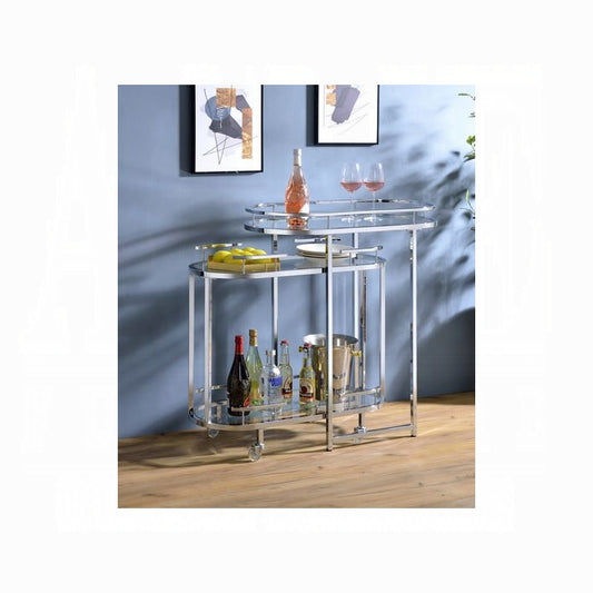 Piffo Serving Cart And Bar Table Set