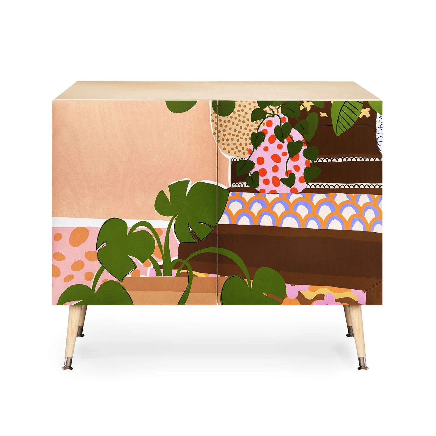 Alja horvat bohemian stairs cabinet credenza
