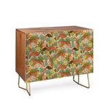 Avenie jungle tigers in sand cabinet credenza