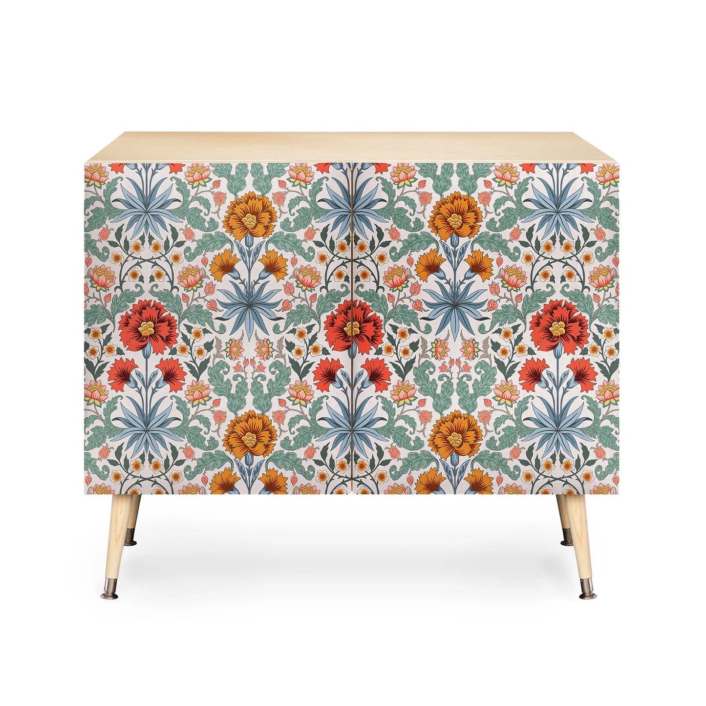 Avenie morris inspired carnation iii credenza cabinet