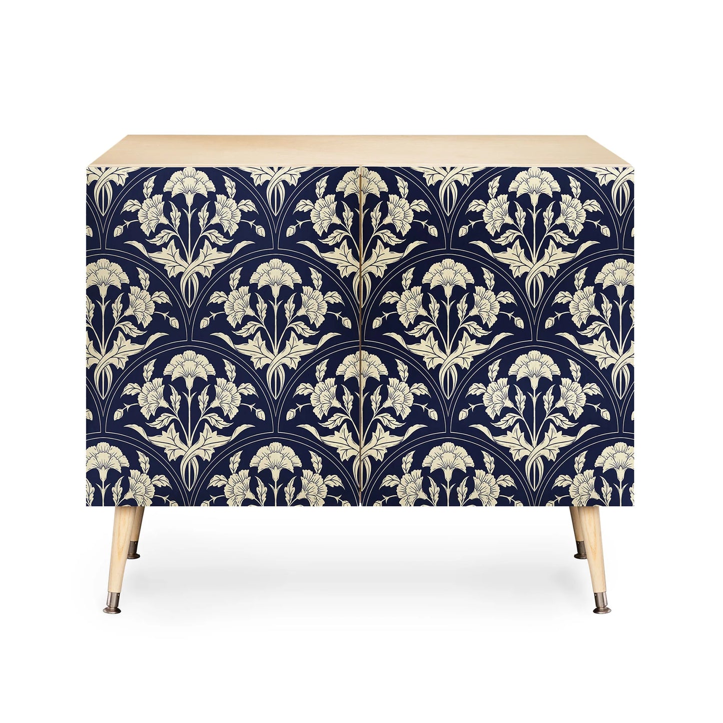 Avenie victorian botanical cornflower cabinet credenza