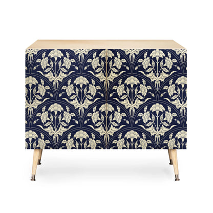 Avenie victorian botanical cornflower cabinet credenza