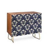 Avenie victorian botanical cornflower cabinet credenza