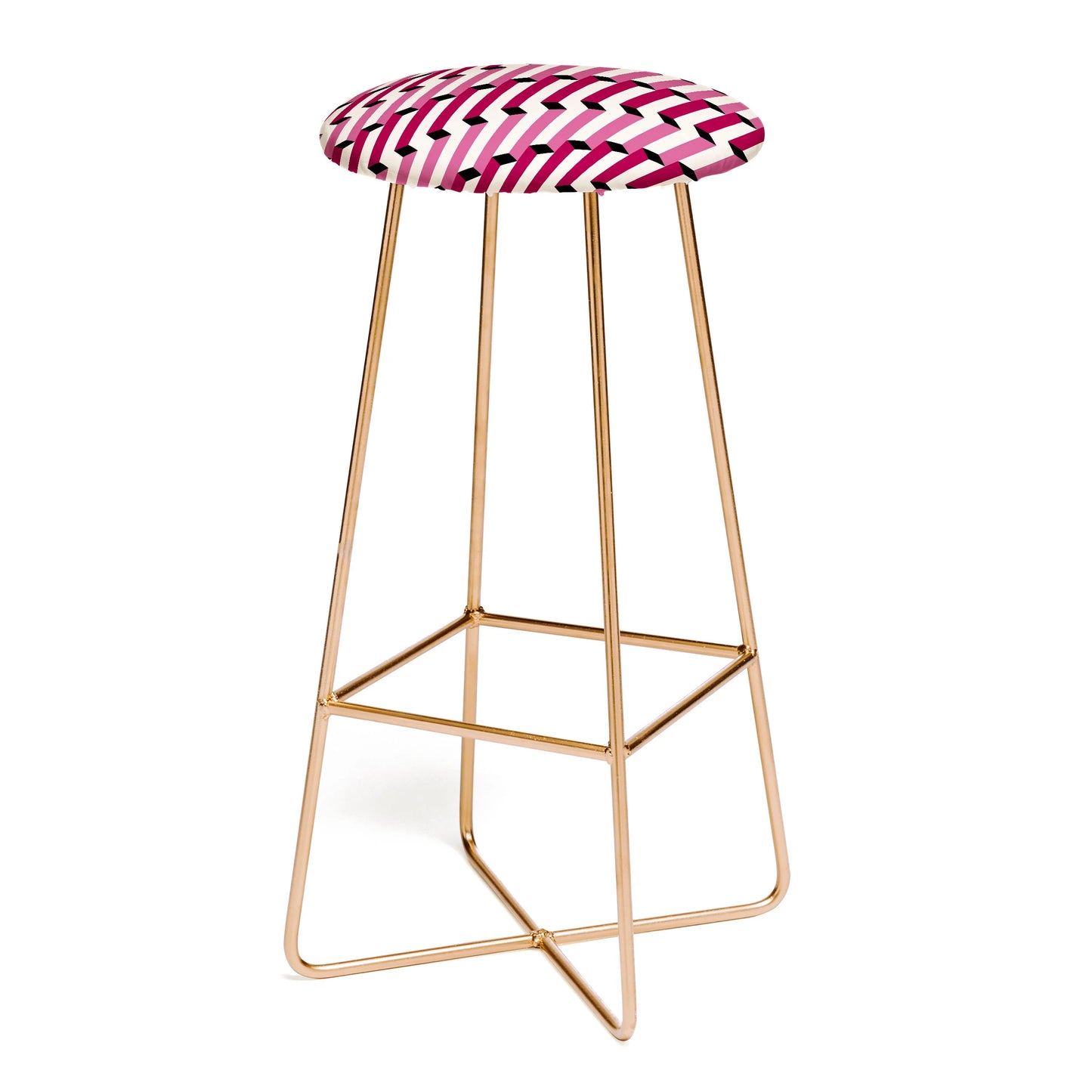 Columns pattern stool
