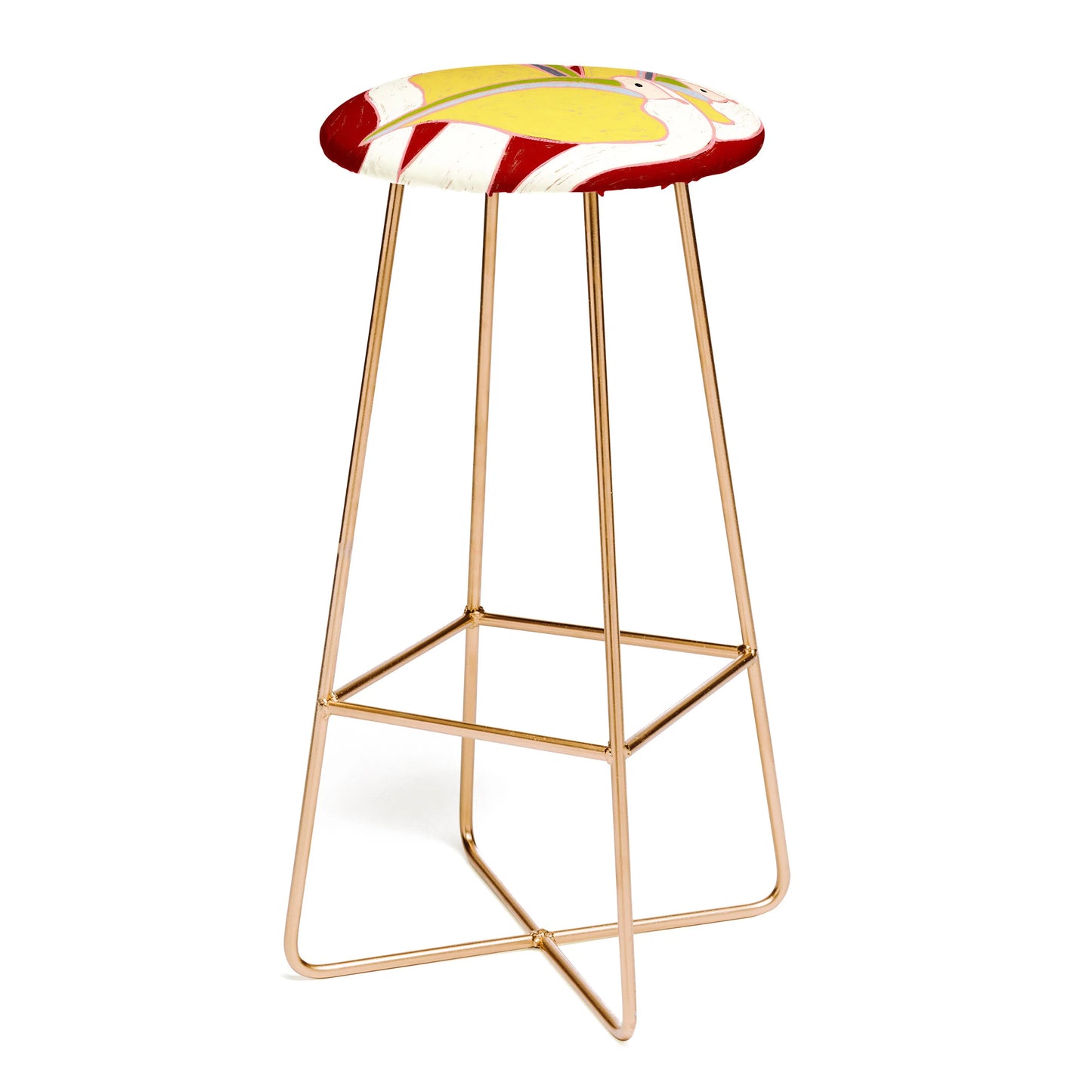 Pelicans of the burgundy sky stool