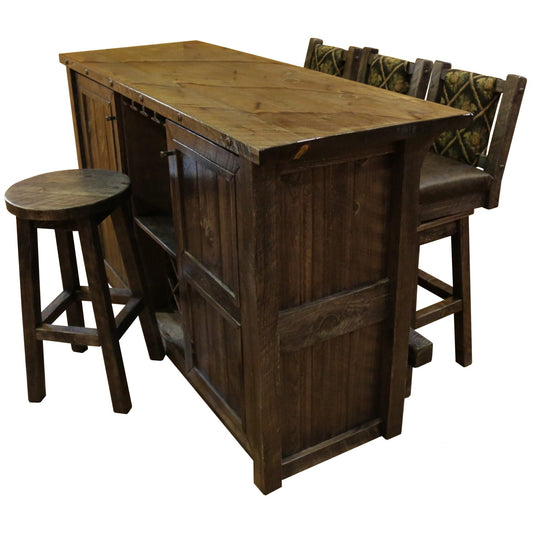 Farmhouse Timber Peg Bar Set