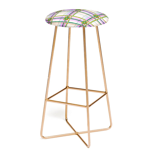 Colorful stripes fusion stool