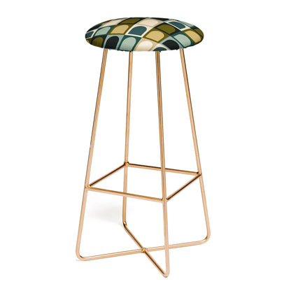 Checker arches pastel tones I & II stool