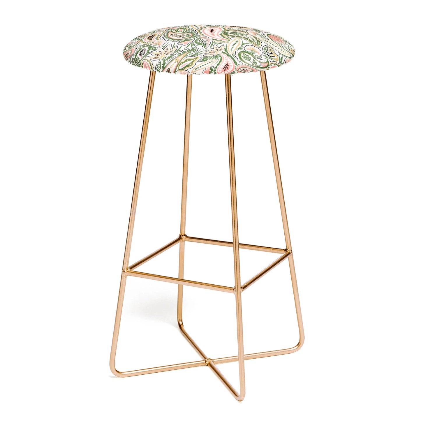 Paisley garden delight stool
