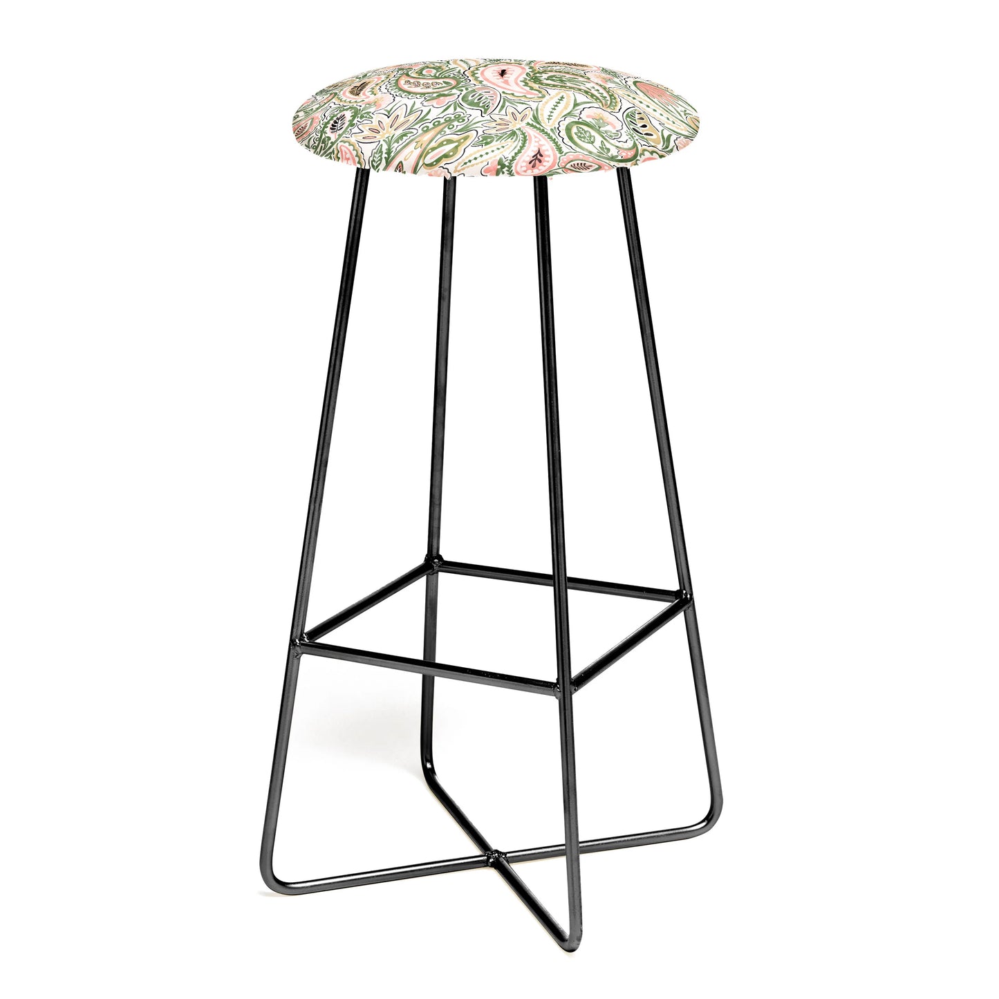 Paisley garden delight stool