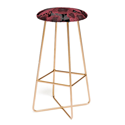 Dark red romance stool