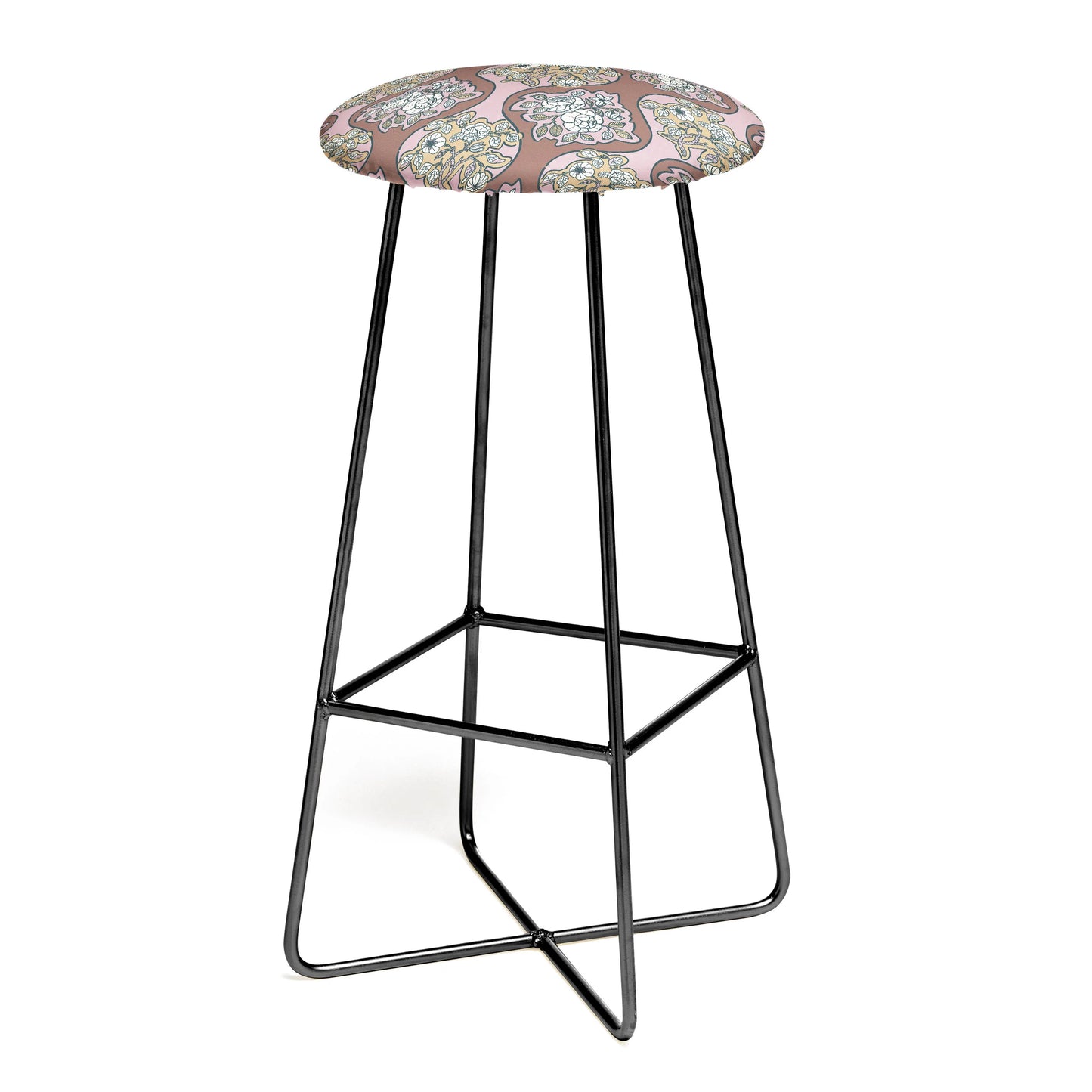 Classic floral arrangement stool