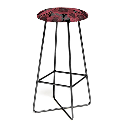 Dark red romance stool
