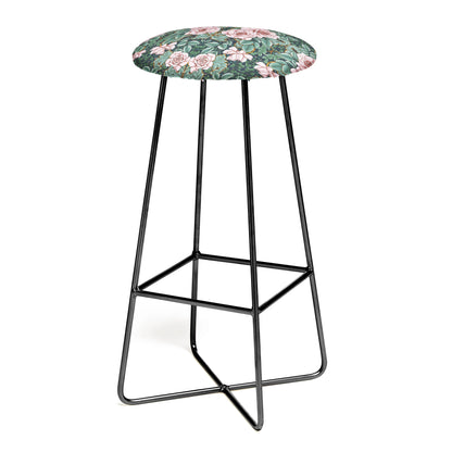 Ornate vintage rose garden stool