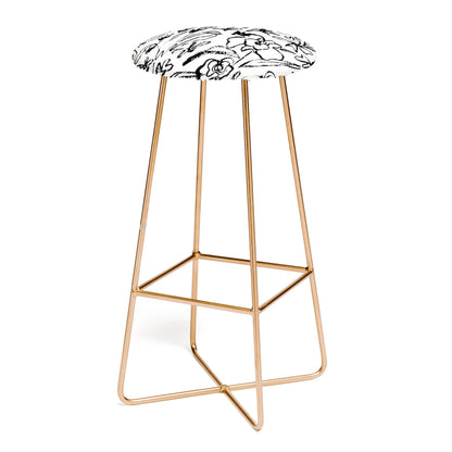 Botanical strokes stool