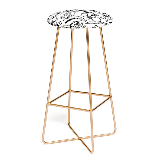 Botanical strokes stool