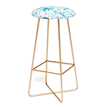 Fishes shells coastal marine blue stool