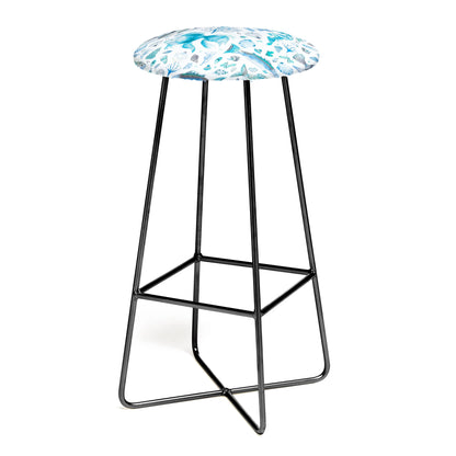 Fishes shells coastal marine blue stool
