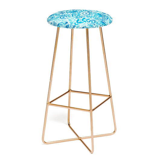 Mystical leafy oasis stool