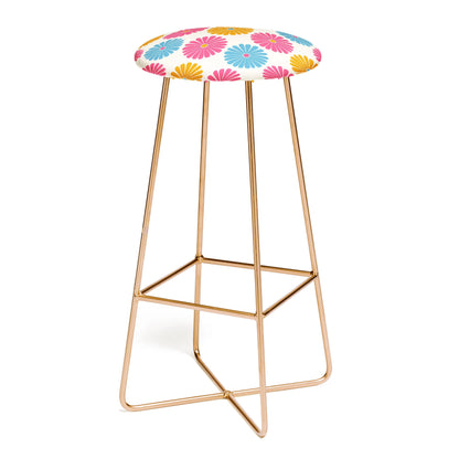 Retro daisy multicolor I & II stool