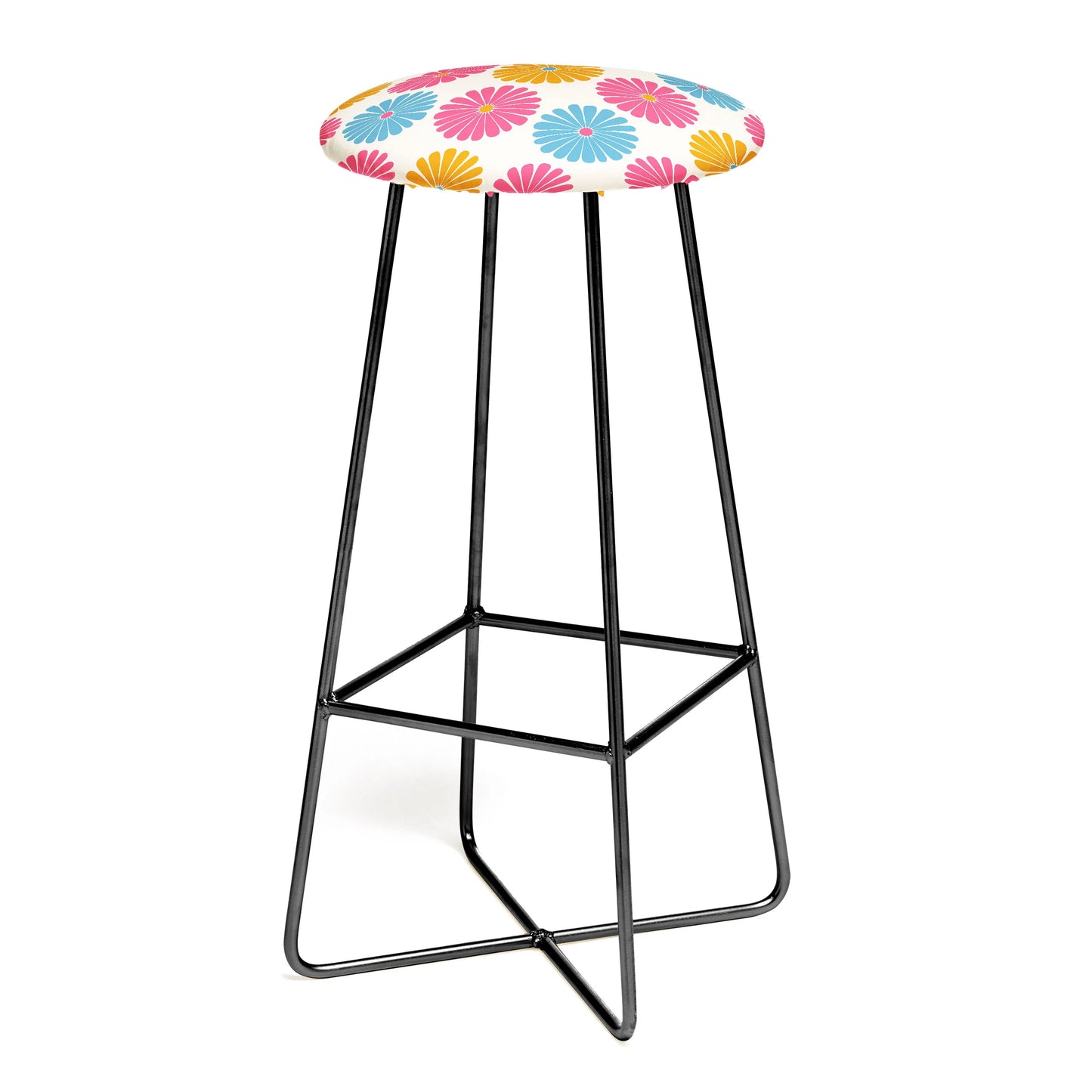 Retro daisy multicolor I & II stool