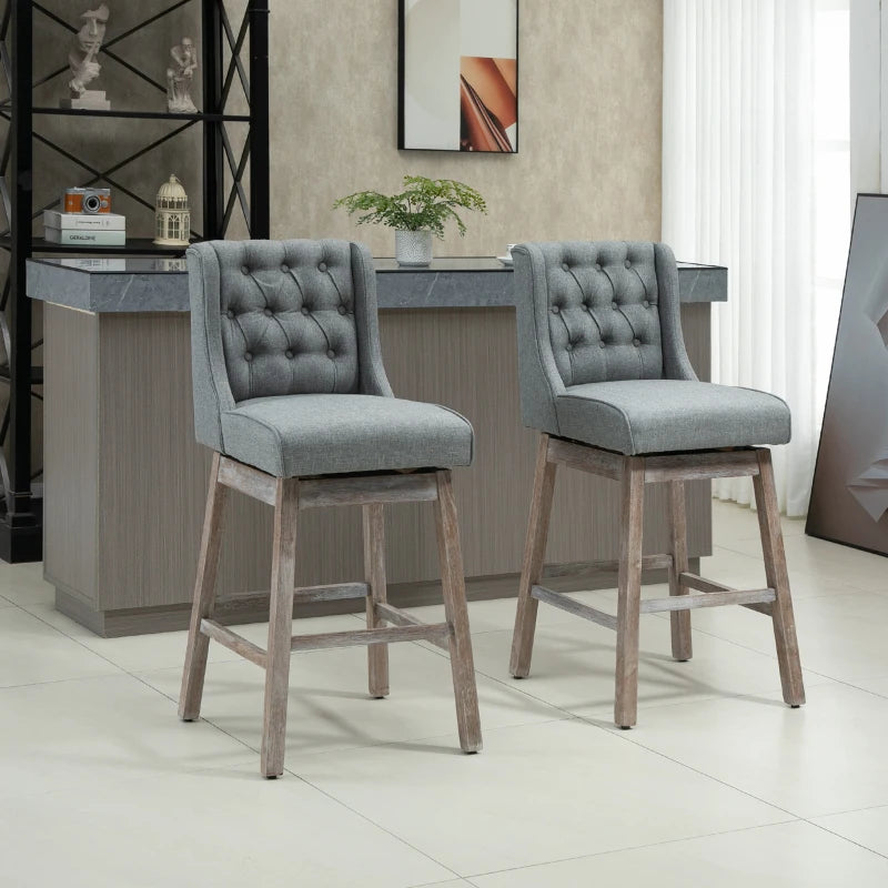 HOMCOM Bar Height Bar Stools Set